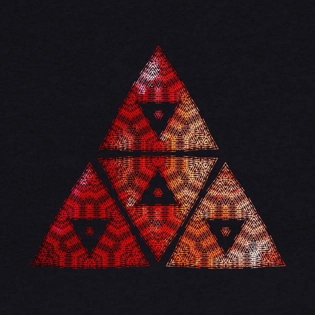 Red triangle gradient by Geomhectic